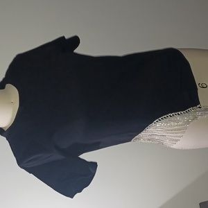 NEW N1 BLACK RHINESTONE SZ MEDIUM SHIRT and LARGE